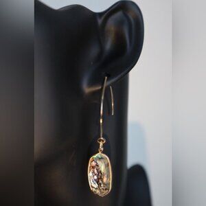 Natural Genuine Abalone Earrings!